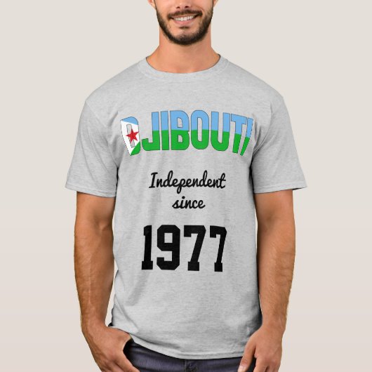 Djibouti Flag Independence Celebration T-Shirt (Voorkant)