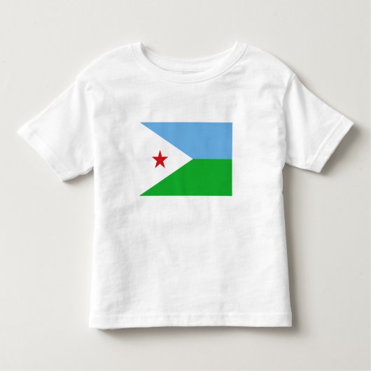 Djibouti Flag Kinder Shirts (Voorkant)