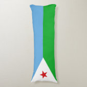 Djibouti Flag Lichaamskussen (Voorkant Verticaal)