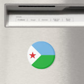 Djibouti Flag Magneet (Insitu (Vaatwasser))