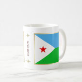 Djibouti Flag + Map Mok (Voorkant rechts)