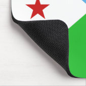 Djibouti Flag Mousepad Muismat (Hoek)