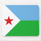 Djibouti Flag Muismat (Voorkant)