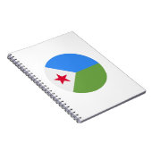 Djibouti Flag Notitieboek (Rechterzijde)