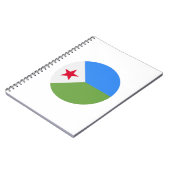 Djibouti Flag Notitieboek (Linkerzijde)
