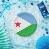 Djibouti Flag Papieren Bordje (Feest)