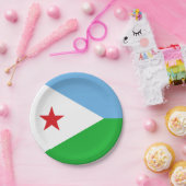 Djibouti Flag Papieren Bordje (Feest)