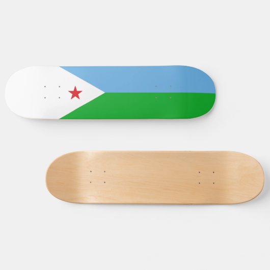 Djibouti Flag Persoonlijk Skateboard (Horizontaal)
