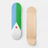 Djibouti Flag Persoonlijk Skateboard (Voorkant)