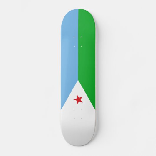 Djibouti Flag Persoonlijk Skateboard (Voorkant)