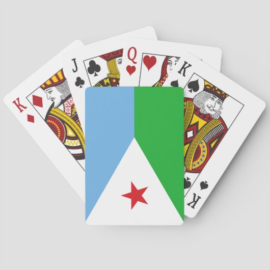 Djibouti Flag Pokerkaarten (Achterkant)