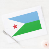 Djibouti Flag Rechthoekige Sticker (Envelop)