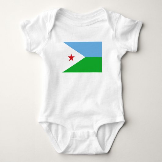 Djibouti Flag Romper (Voorkant)