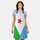 Djibouti Flag Schort (Gedragen)