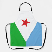 Djibouti Flag Schort (Voorkant)