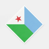 Djibouti Flag Servet (Hoek)