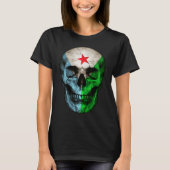Djibouti Flag Skull Djibouti Roots Proud Patriotic T-shirt (Voorkant)