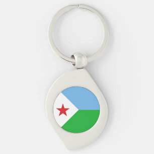 Djibouti Flag Sleutelhanger