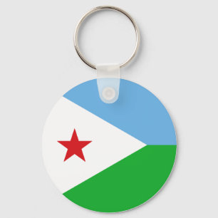 Djibouti Flag Sleutelhanger