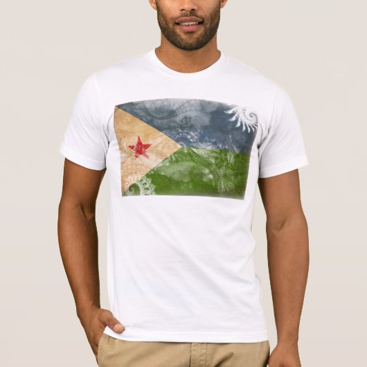 Djibouti Flag T-shirt (Voorkant)