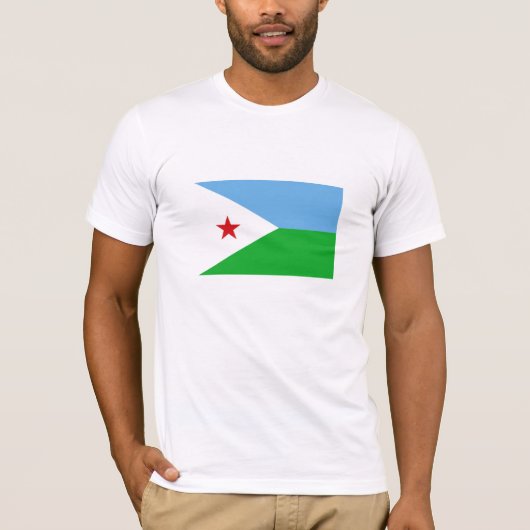 Djibouti Flag T-shirt (Voorkant)
