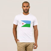 Djibouti Flag T-shirt (Voorkant volledig)
