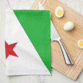 Djibouti Flag Theedoek (Quarter Fold)