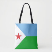 Djibouti Flag Tote Bag