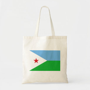 Djibouti Flag Tote Bag
