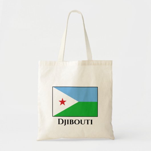 Djibouti Flag Tote Bag (Voorkant)