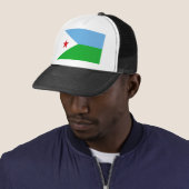 Djibouti Flag Trucker Pet (In situ)