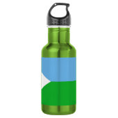 Djibouti Flag Waterfles (Voorkant)
