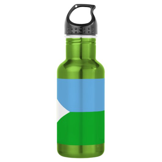 Djibouti Flag Waterfles (Voorkant)