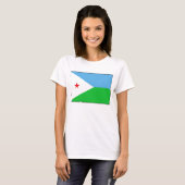 Djibouti Flag x Map T-Shirt (Voorkant volledig)