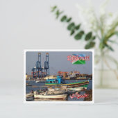 Djibouti - Haven - Briefkaart (Staand voorkant)