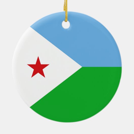 Djibouti Keramisch Ornament (Achterkant)