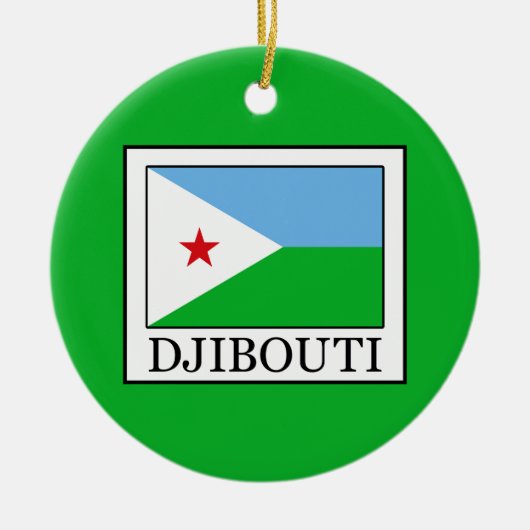 Djibouti Keramisch Ornament (Voorkant)