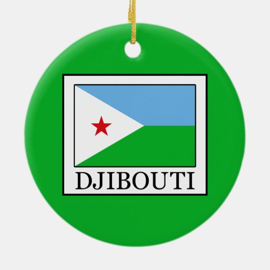 Djibouti Keramisch Ornament (Achterkant)