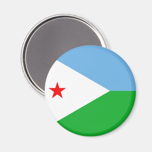 djibouti magneet (Voorkant / Achterkant)