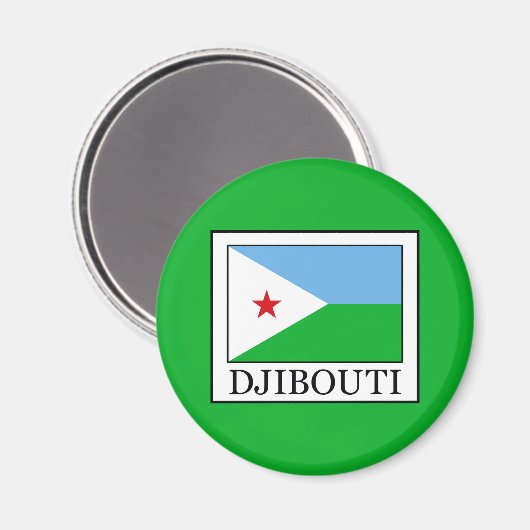 Djibouti Magneet (Voorkant / Achterkant)