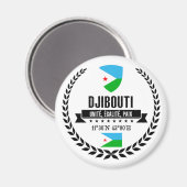 Djibouti Magneet (Voorkant / Achterkant)