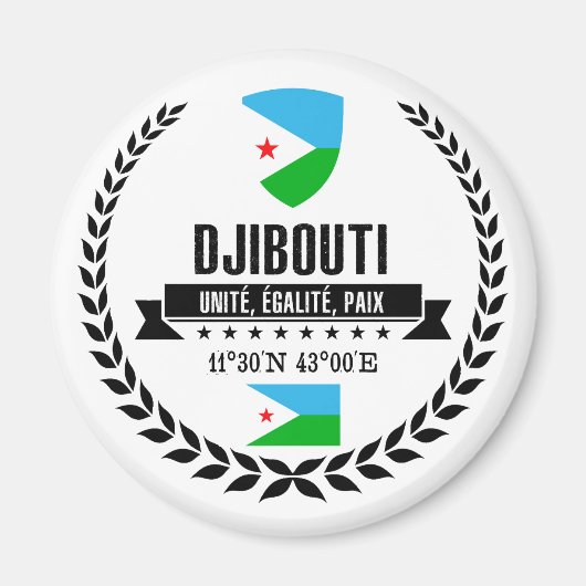 Djibouti Magneet (Voorkant)