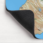 Djibouti Map Mousepad Muismat (Hoek)
