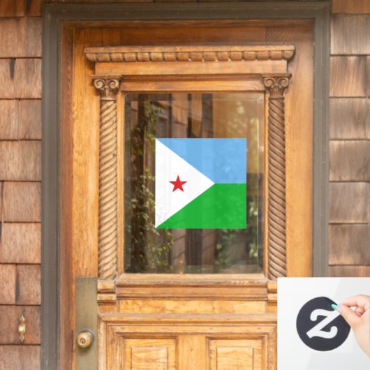 Djibouti Raamsticker (Huis Deur)