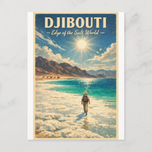“DJIBOUTI – Rand van de Zoute Wereld Briefkaart