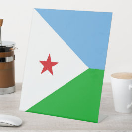 Djibouti Reclamebord Met Voetstuk