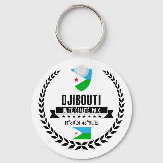 Djibouti Sleutelhanger (Voorkant)