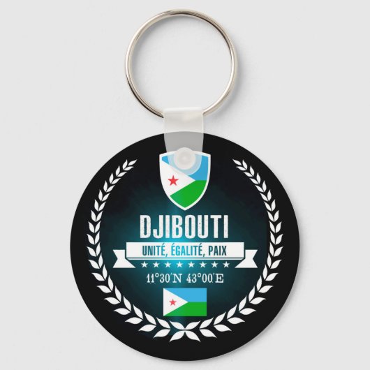 Djibouti Sleutelhanger (Voorkant)