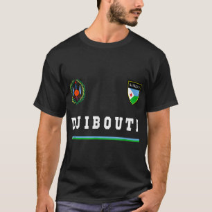 Djibouti SportSoccer Jersey T-shirt Flag Football