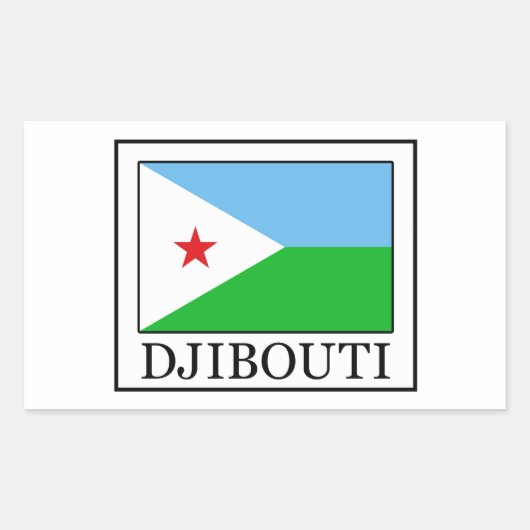 Djibouti sticker (Voorkant)